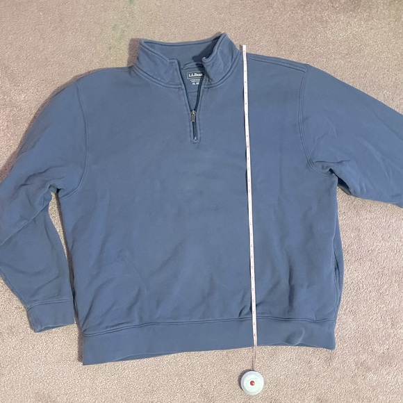 Oversized Dusty Blue Quarter Zip with Pockets - Picture 5 of 5
